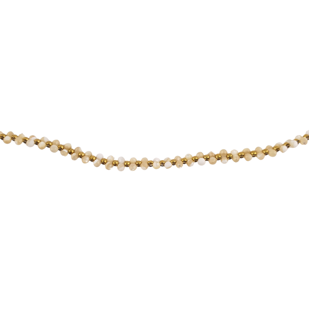 Choker doble moonstones