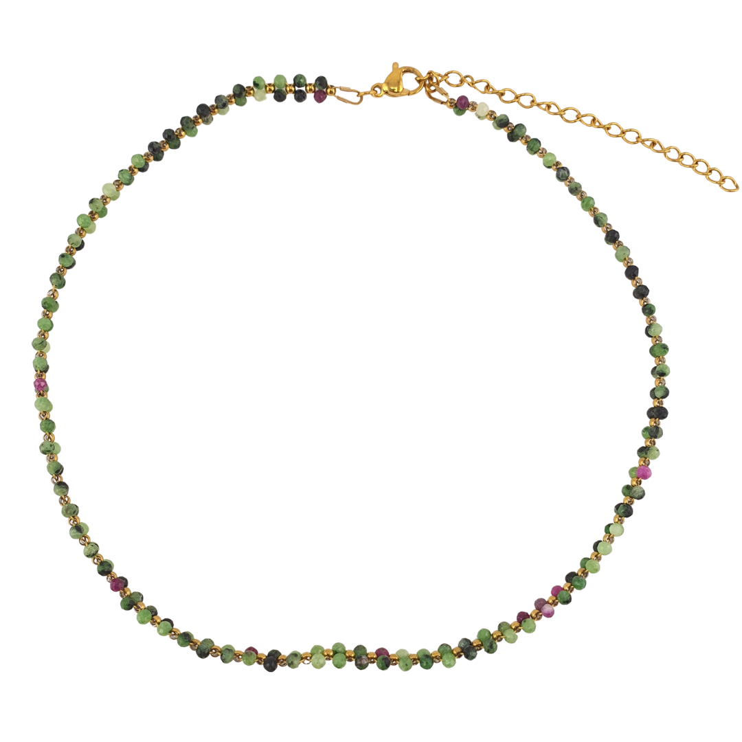 Choker doble moonstones