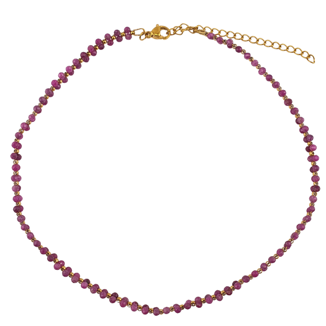Choker doble moonstones