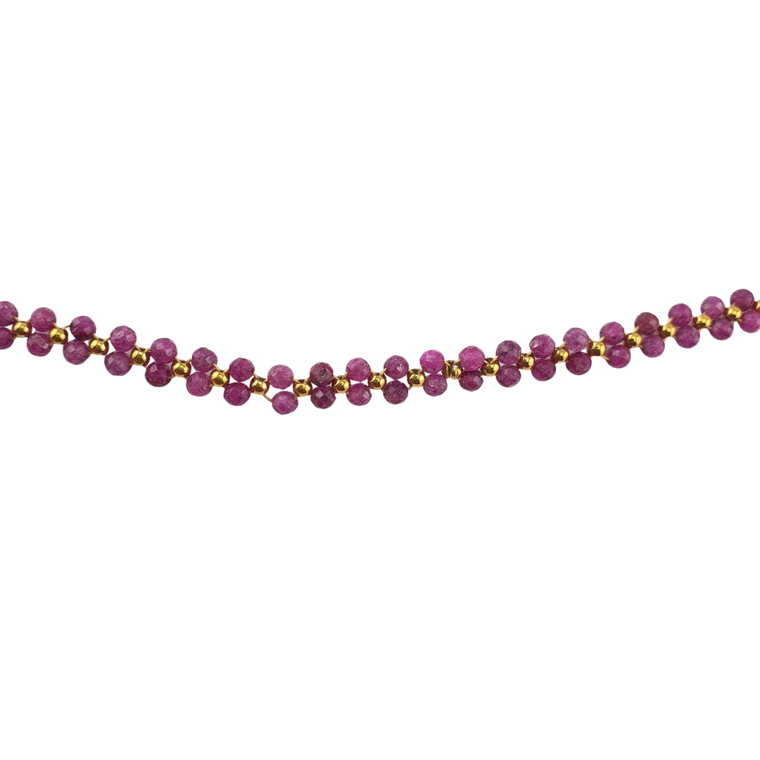 Choker doble moonstones