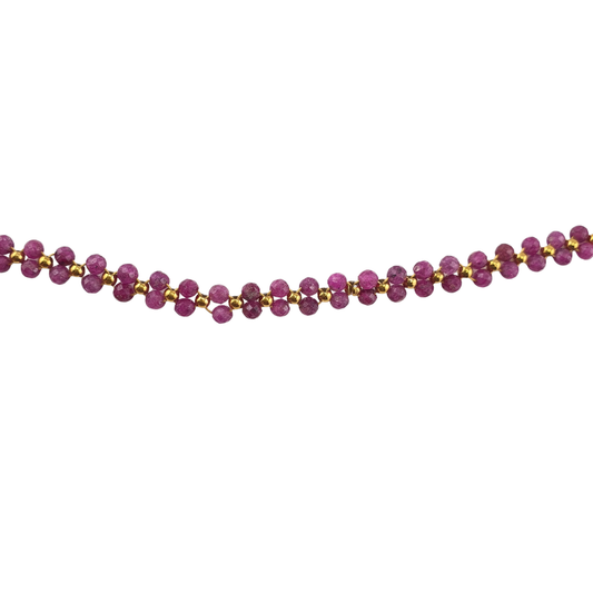 Choker doble moonstones