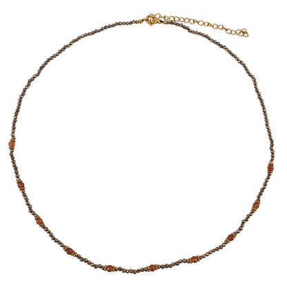 Collar pirita y quarzo whisky