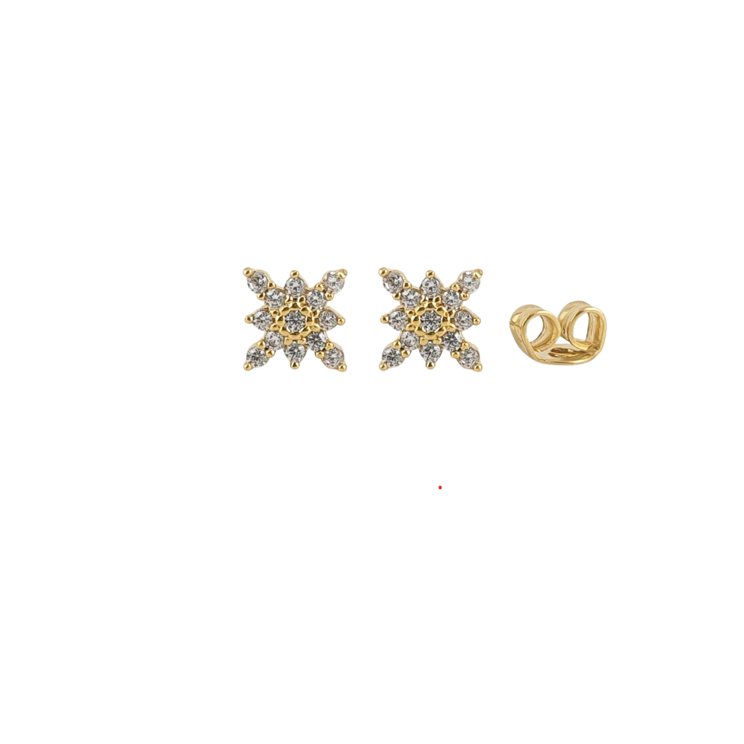 Arete stardust cuadrada