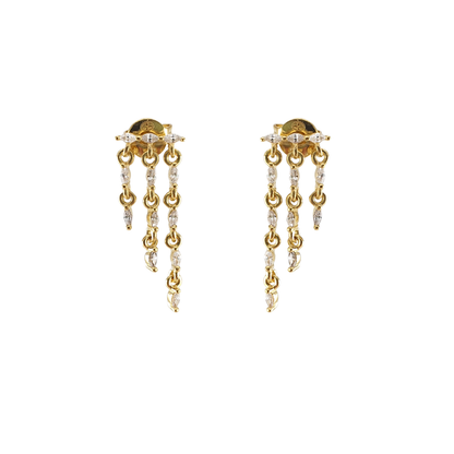 Arete barra ovalos 3 lin colgantes