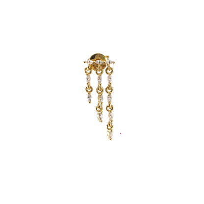 Arete barra ovalos 3 lin colgantes