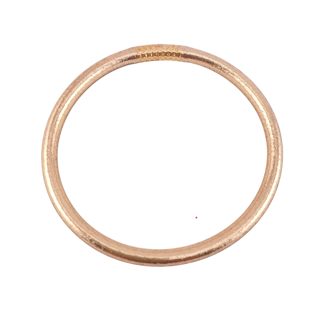 Pulsera trenzada y lisa