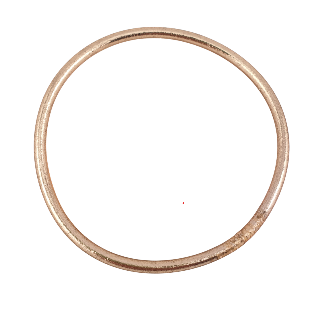Pulsera trenzada y lisa