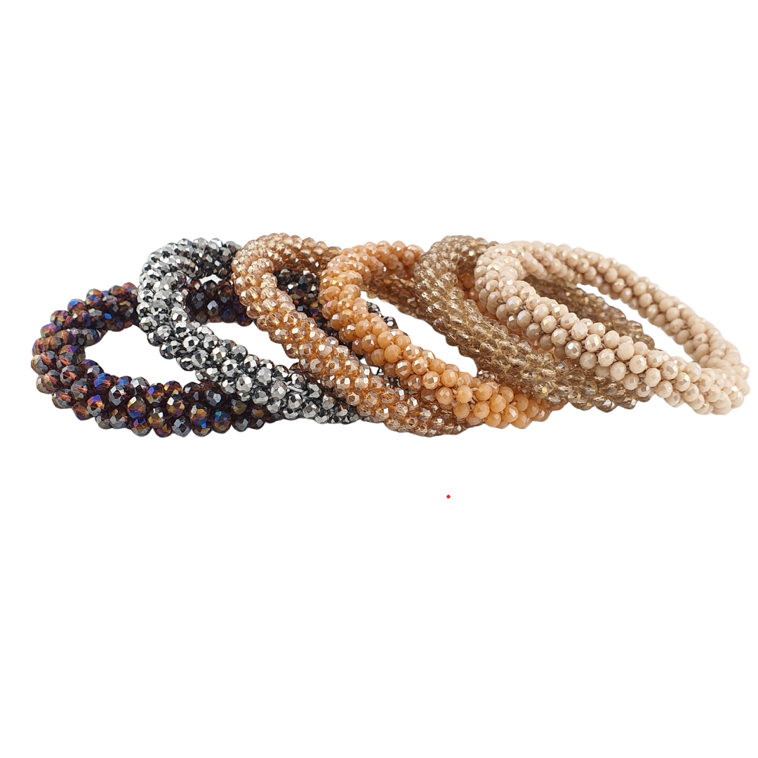 Pulsera redonda cristales checos
