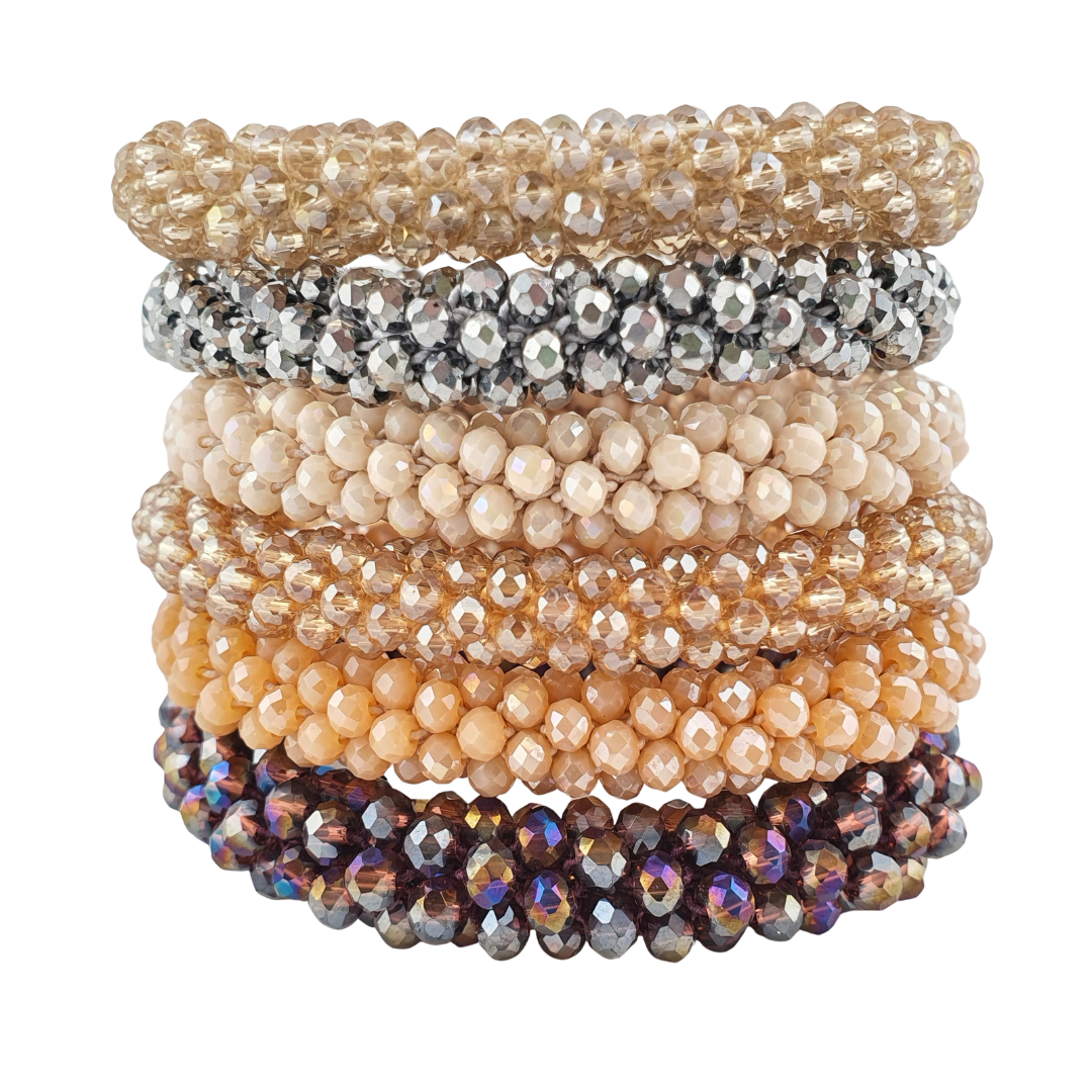 Pulsera redonda cristales checos