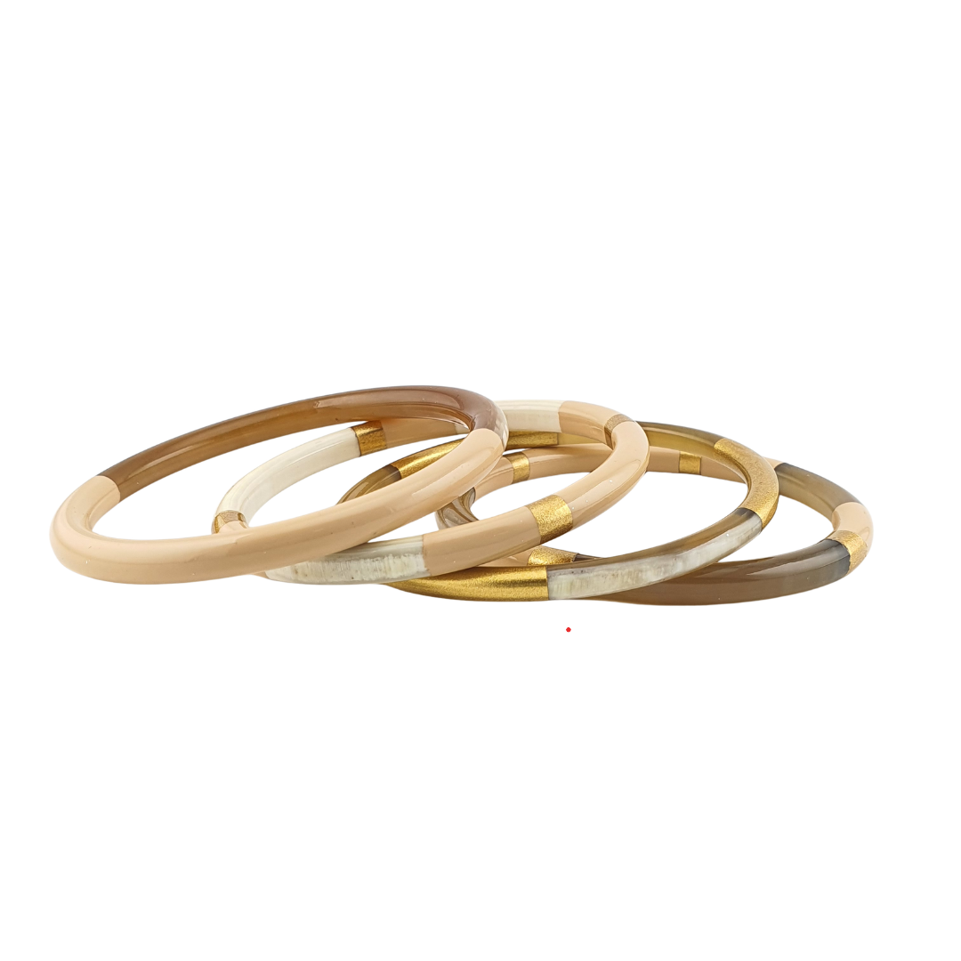 Pulsera resina mitad tipo carey palo rosa