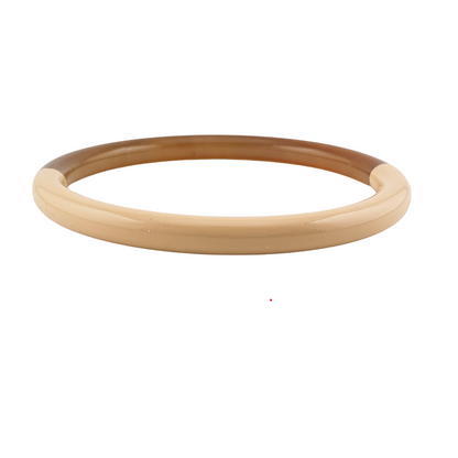 Pulsera resina mitad tipo carey palo rosa