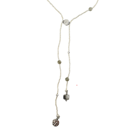 Collar tipo lariat cristales