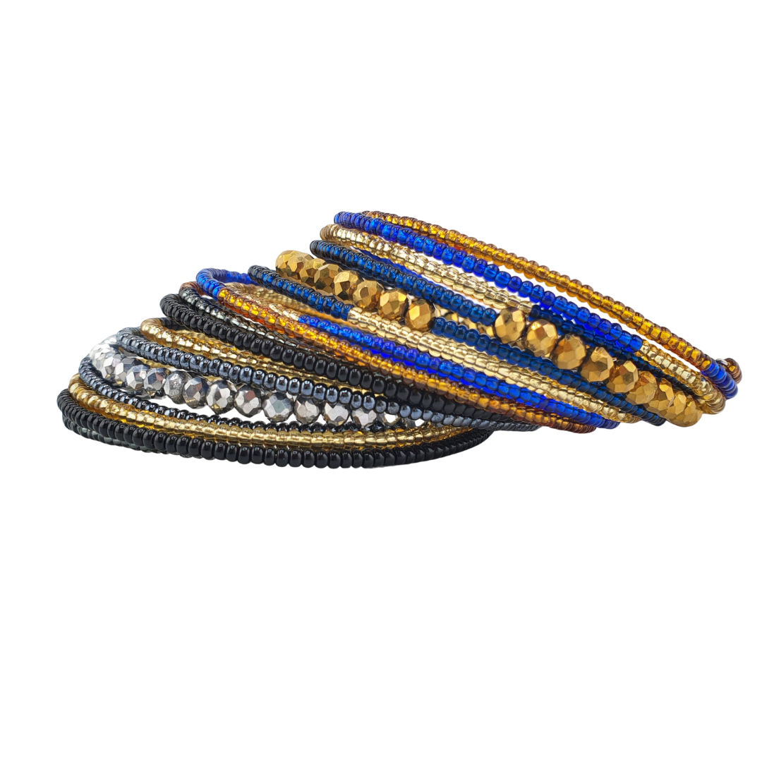 Pulsera cristales checos enrollable