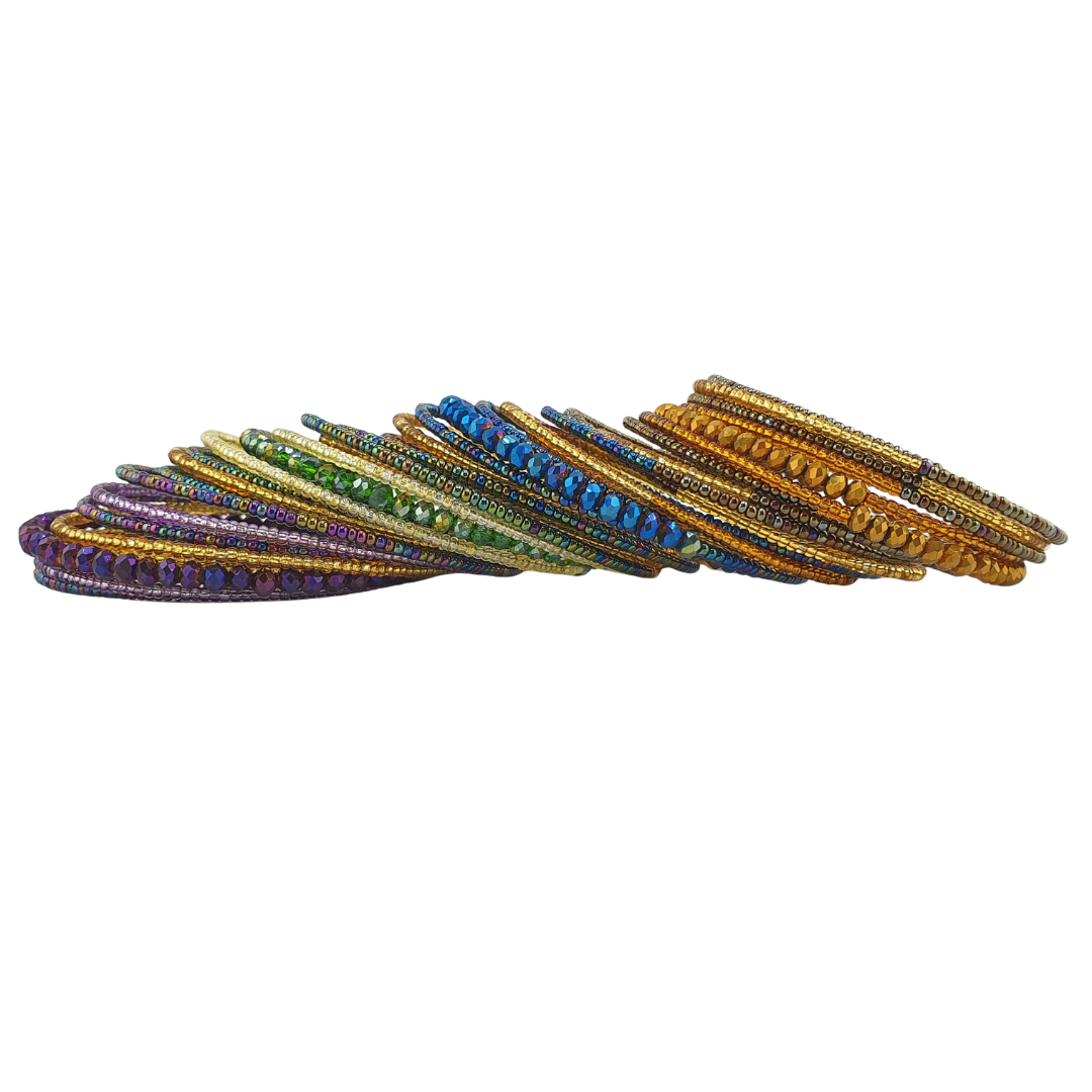 Pulsera cristales checos enrollable