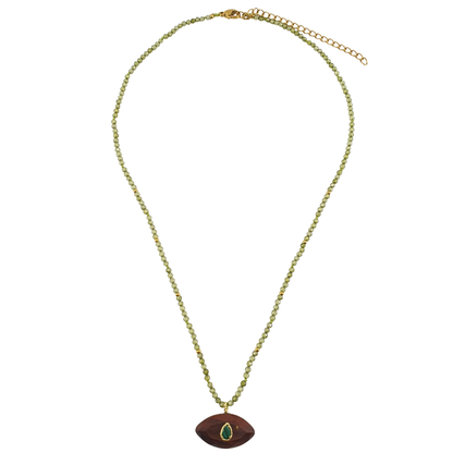 Collar pirita ojo amatista