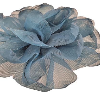 Broche flor organza