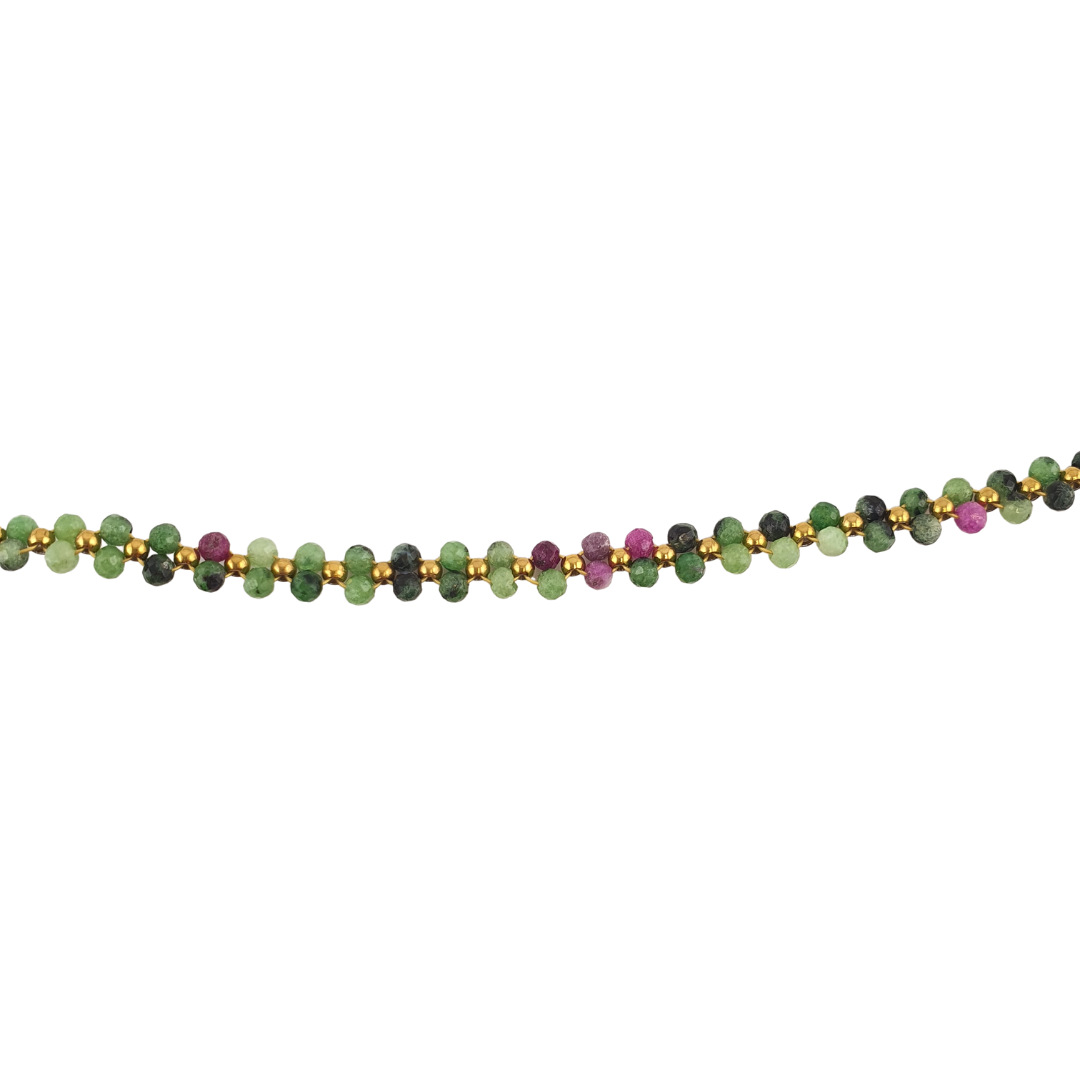 Choker doble moonstones