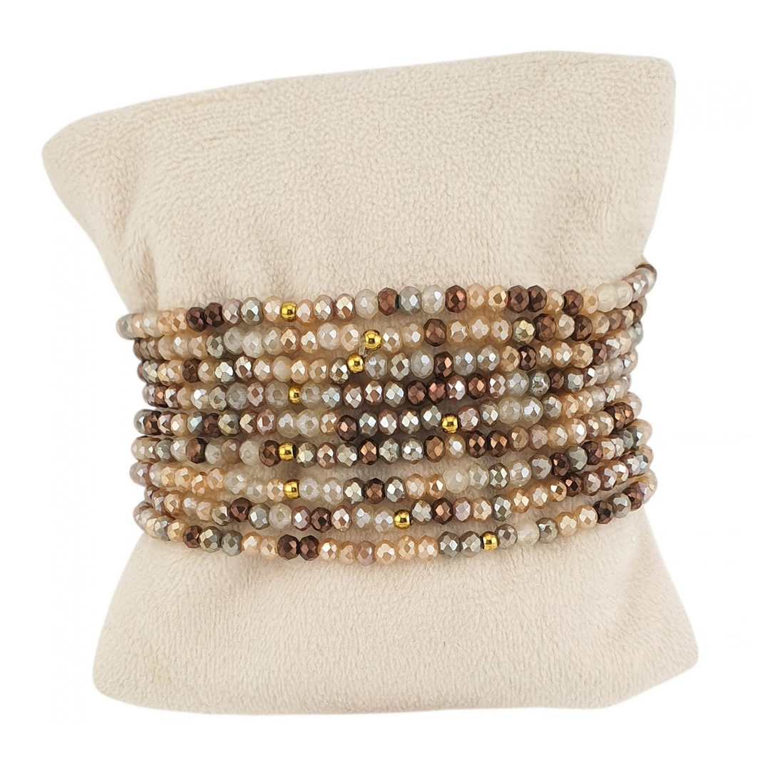 Pulsera set 10 cristal checo