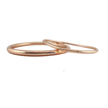 Pulsera trenzada y lisa