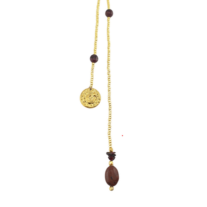 Collar corbatero cristales marmoleado corto