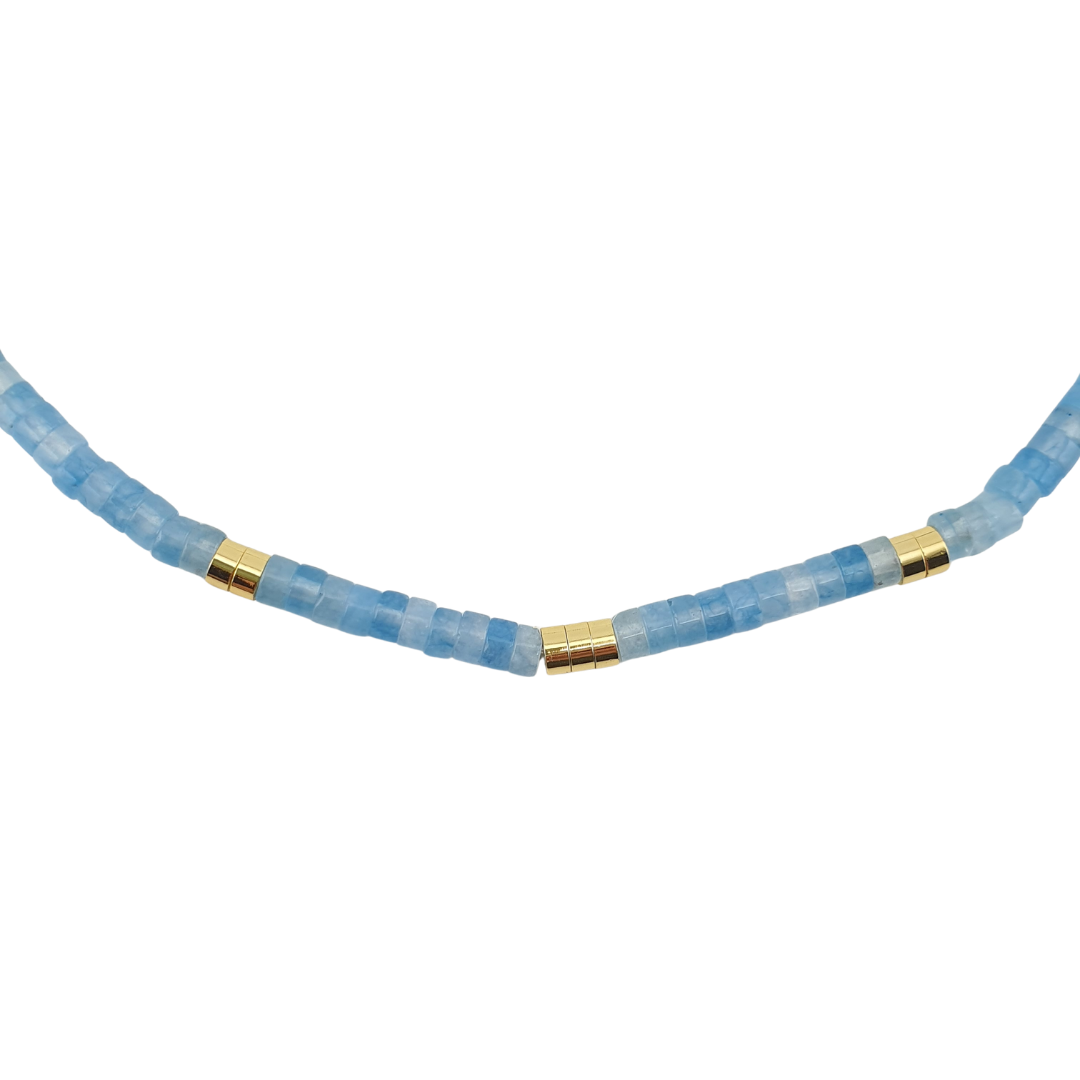 Collar pukka mini aquamarina cielo