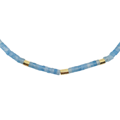 Collar pukka mini aquamarina cielo