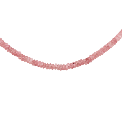 Collar Pukka calcedonia rosa