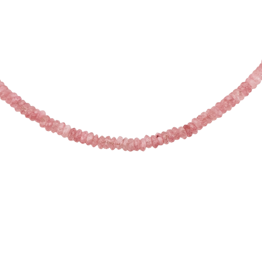 Collar Pukka calcedonia rosa