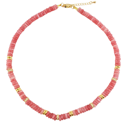 Choker pukka rodocrosita rosa