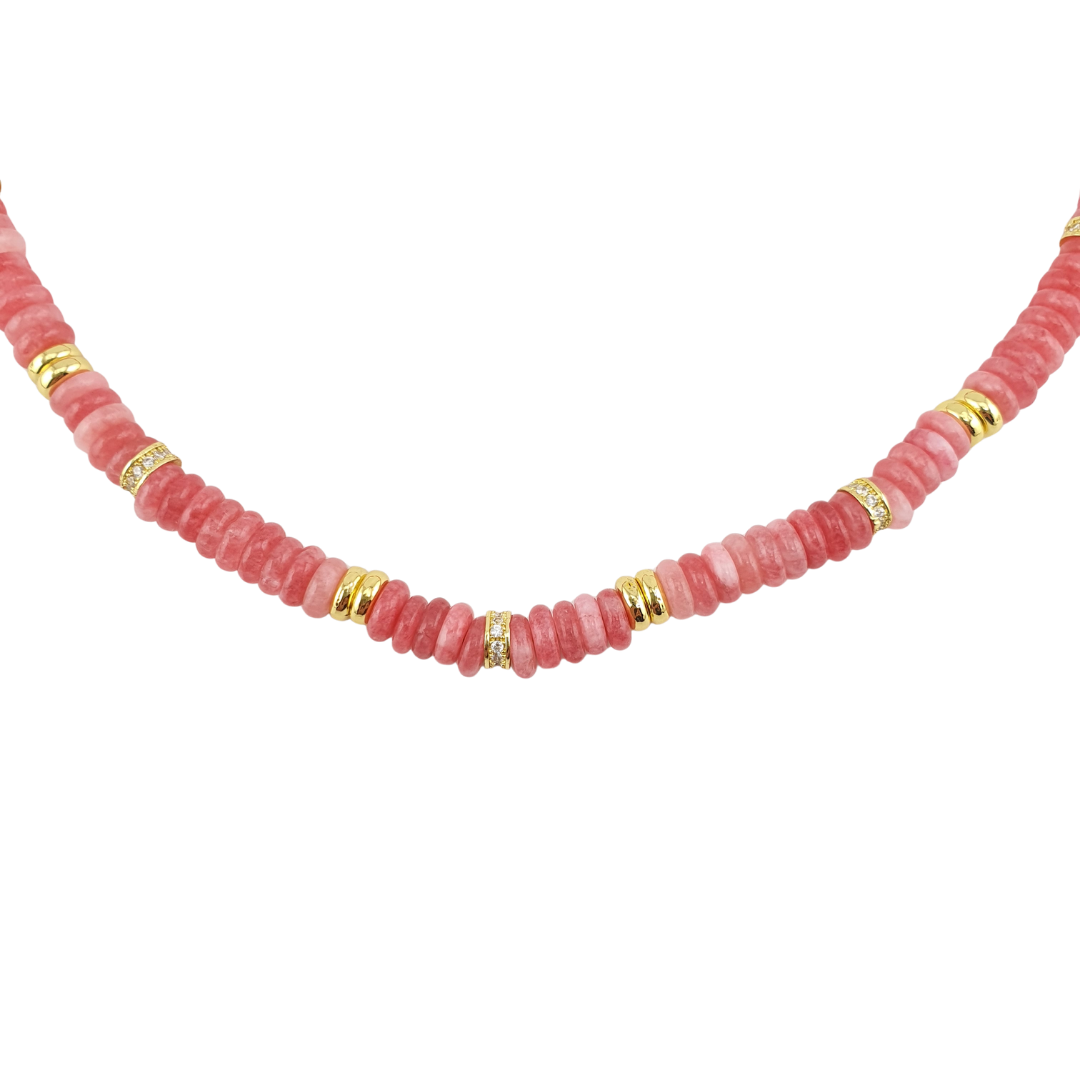 Choker pukka rodocrosita rosa