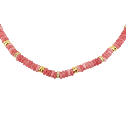 Choker pukka rodocrosita rosa