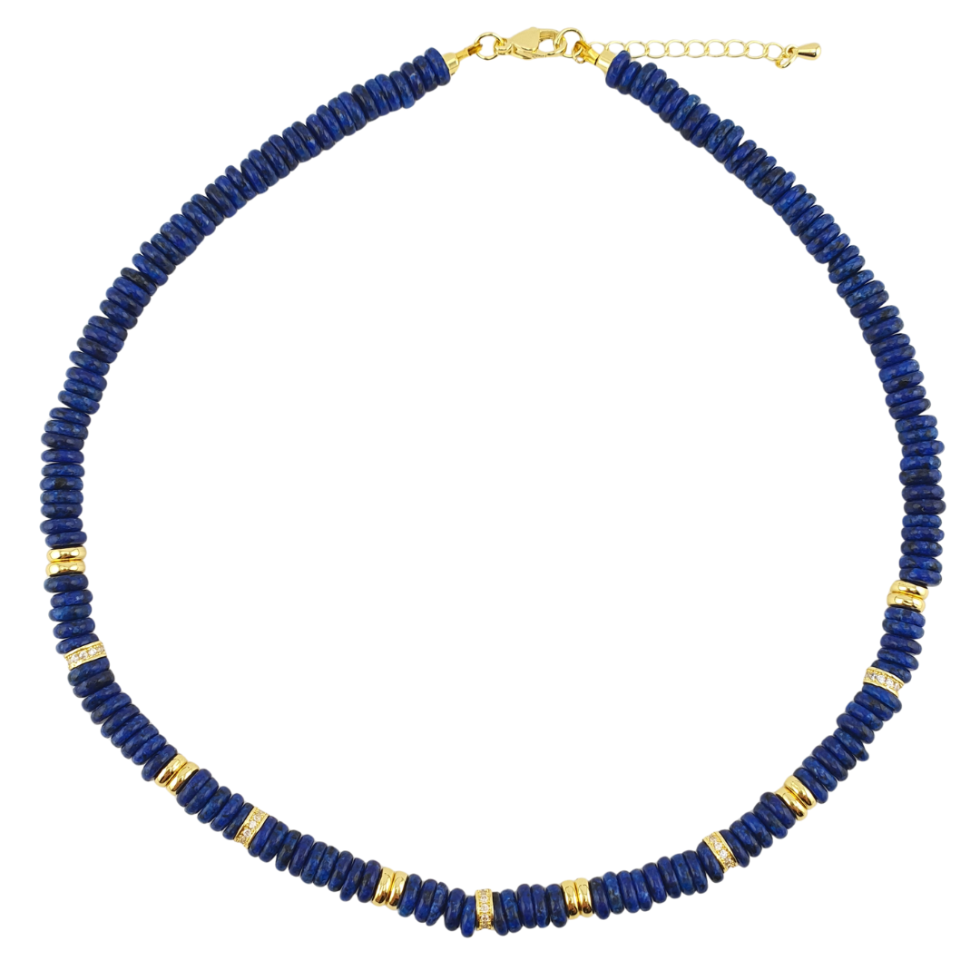 Choker pukka lapislazuli