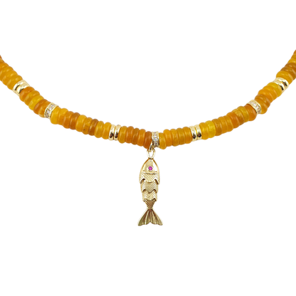Choker pukka aventurina naranja