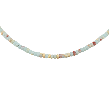 Collar dona mini jaspe aqua terra