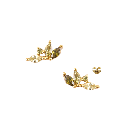 Arete 3 petalos punto luz