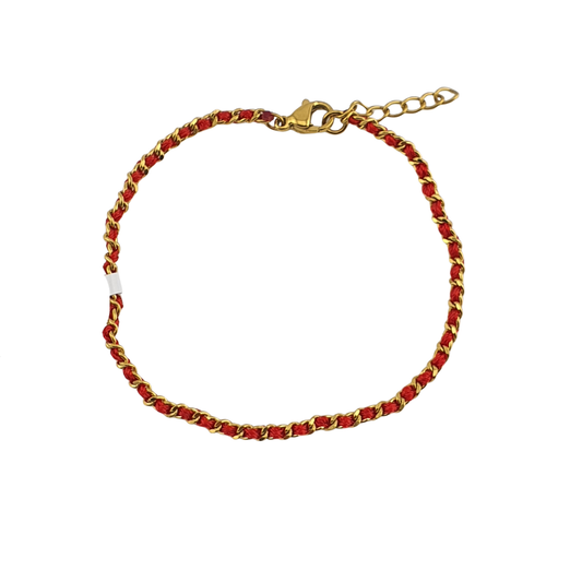 Pulsera tejida hilo
