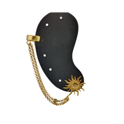 Cuff y arete sol cadena