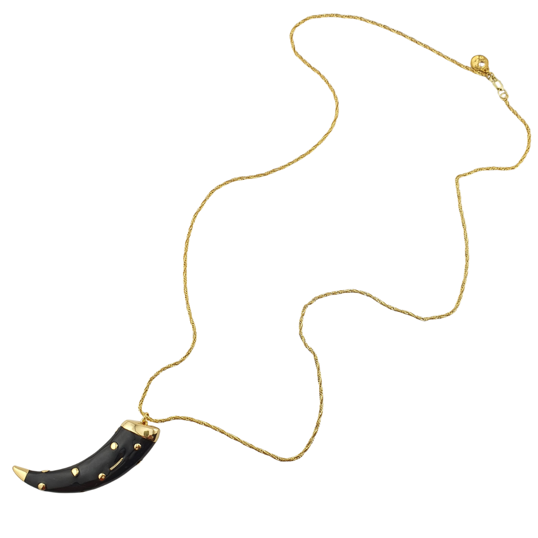 Collar colmillo enamel