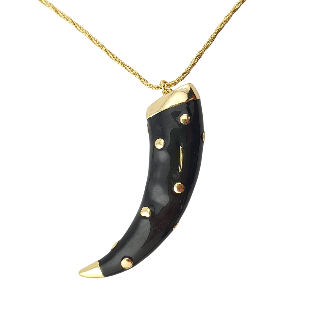 Collar colmillo enamel