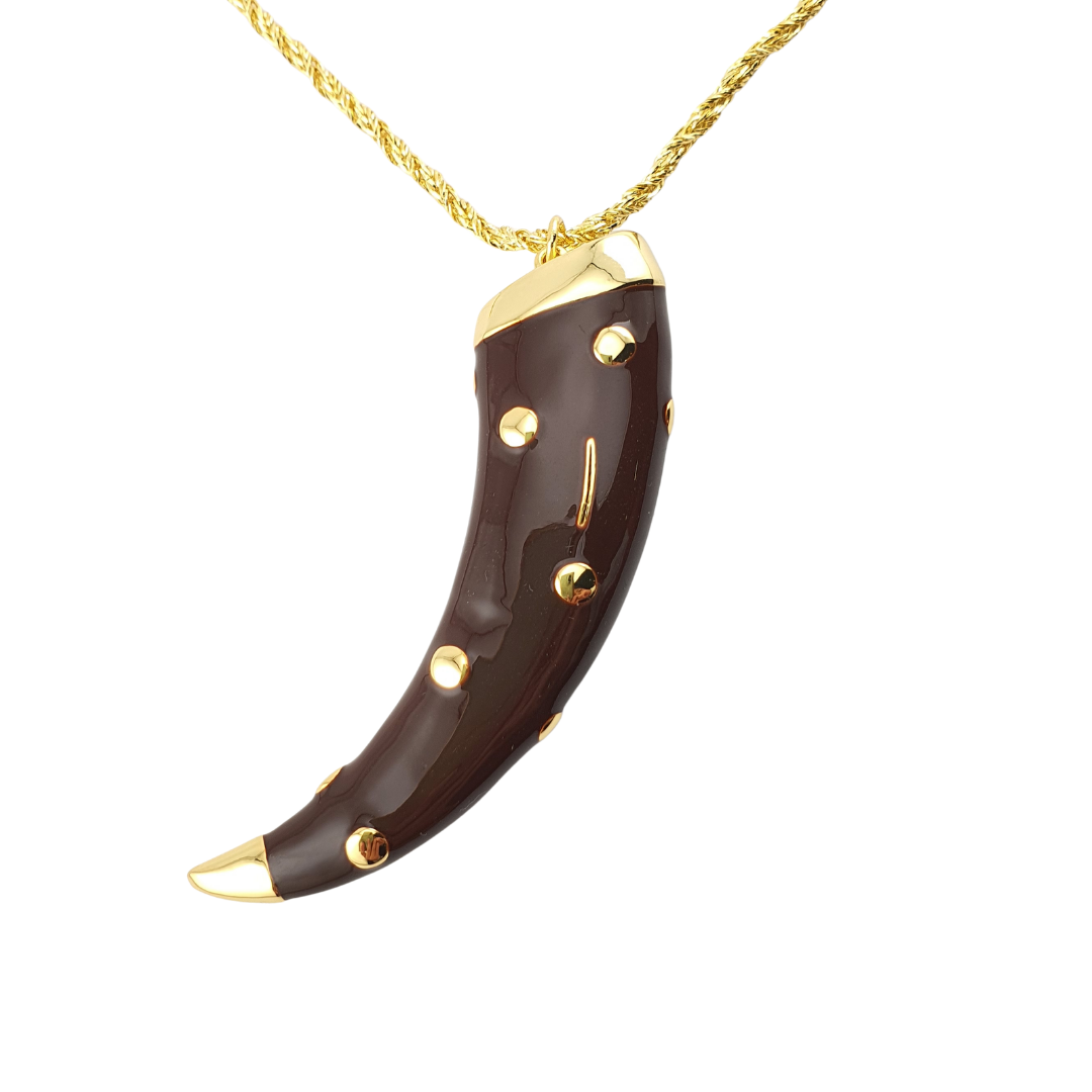 Collar colmillo enamel