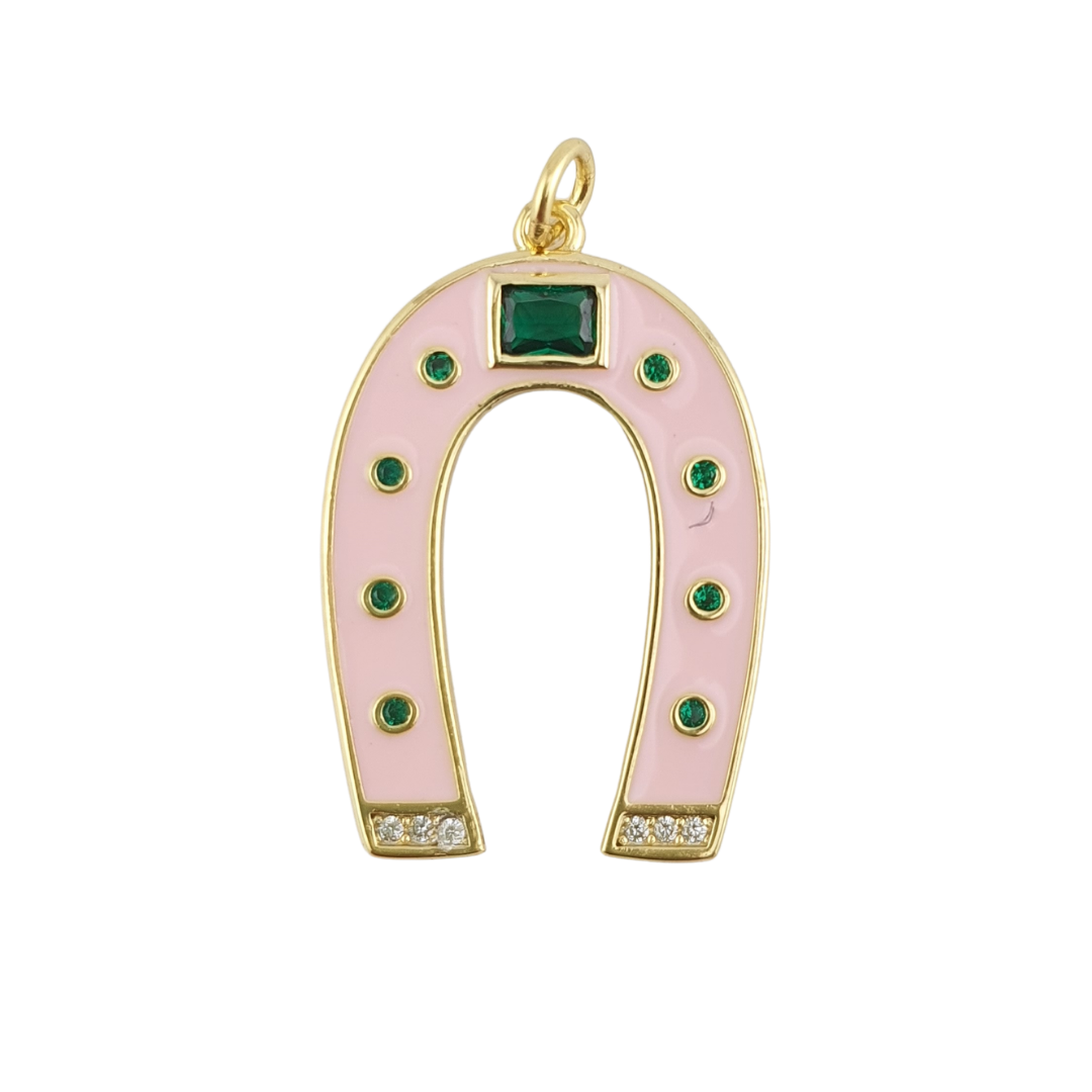 Dije Herradura enamel BB y BP circonias