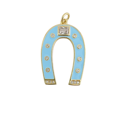 Dije Herradura enamel BB y BP circonias