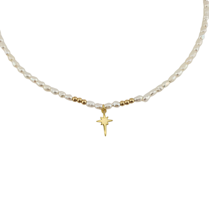 Collar perlas de Rio y stardust