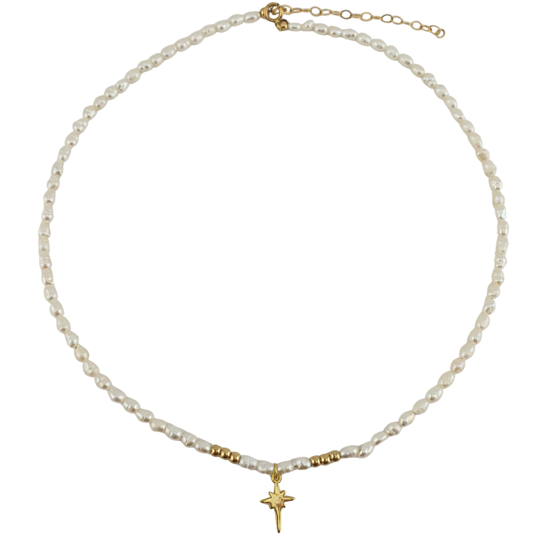 Collar perlas de Rio y stardust