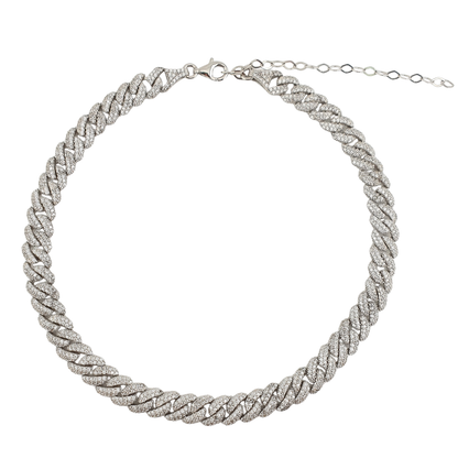 Choker cuban full circonias