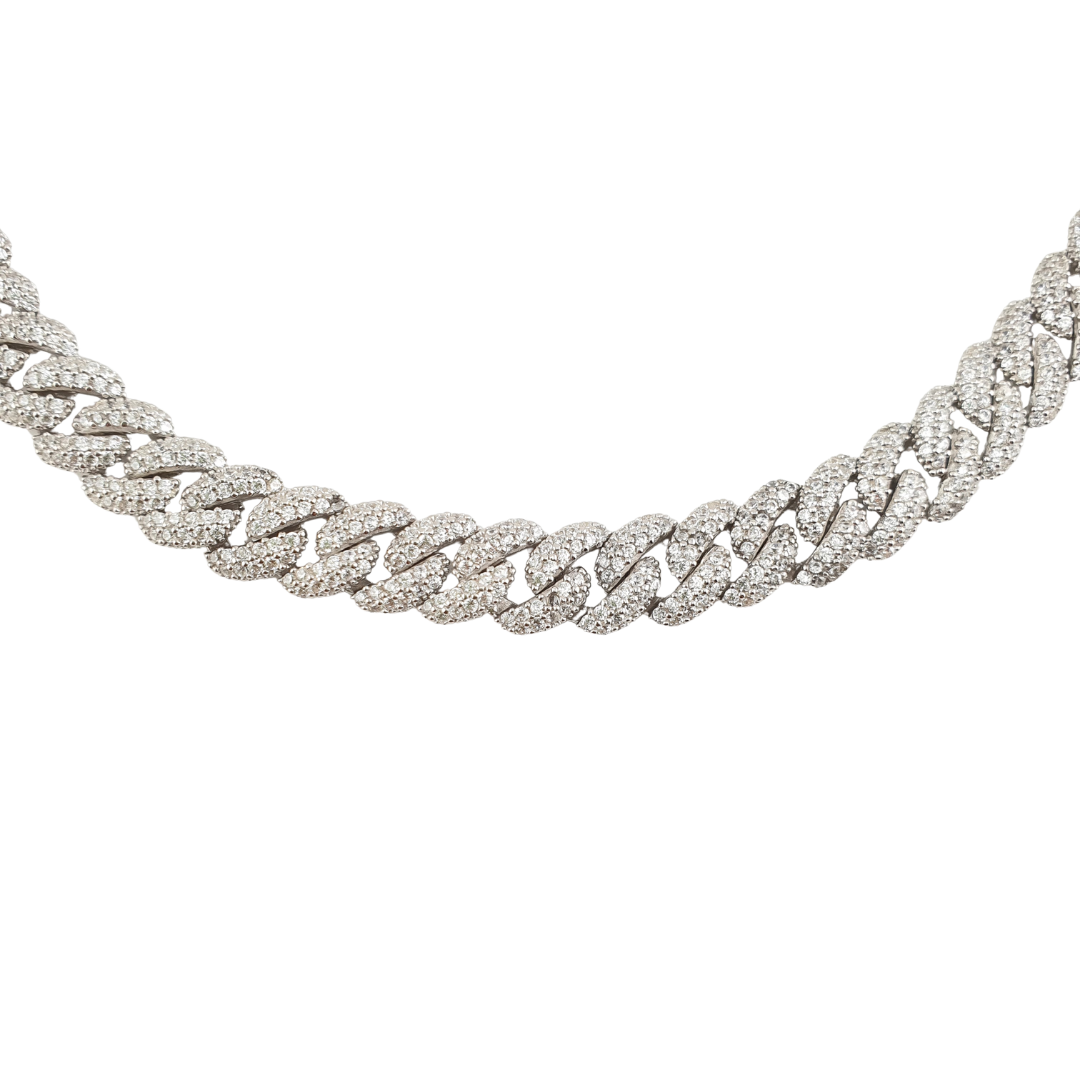 Choker cuban full circonias