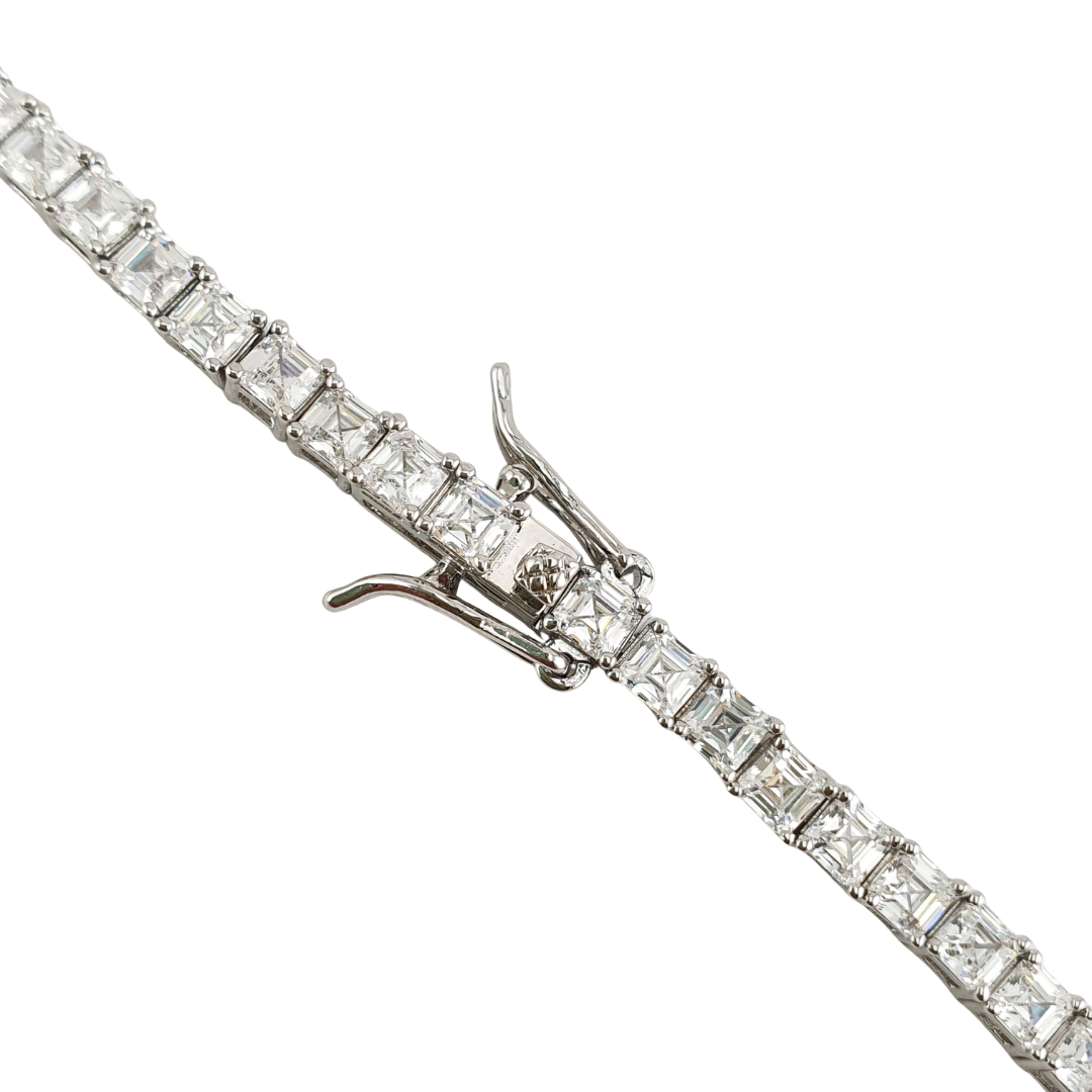 Pulsera tennis 4mm broche caja