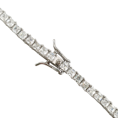 Pulsera tennis 4mm broche caja