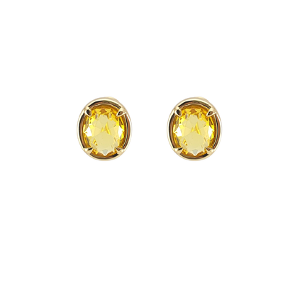 Aretes circonias maxi enmarcada cierre clip