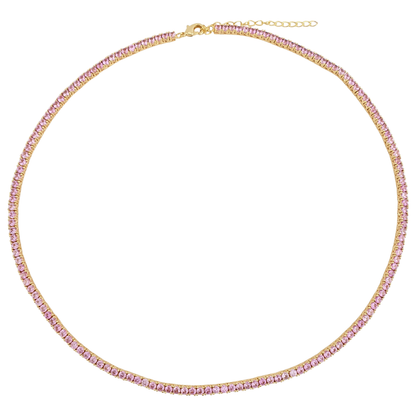Collar tennis rosa 3mm